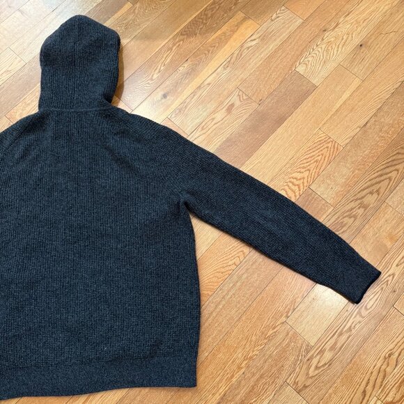 Banana Republic Italian Yarn Wool Nylon XL Sweater Hoodie Full Zip Knit - Picture 11 of 11